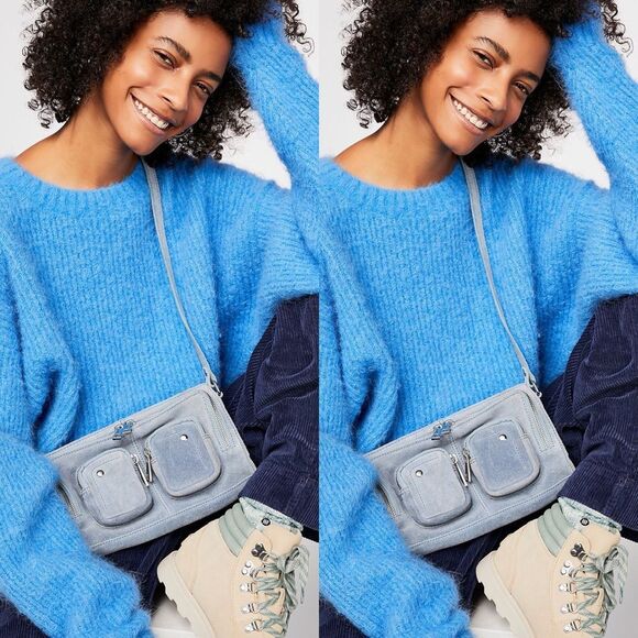 Free People x Nunoo Stine Suede Crossbody Bag